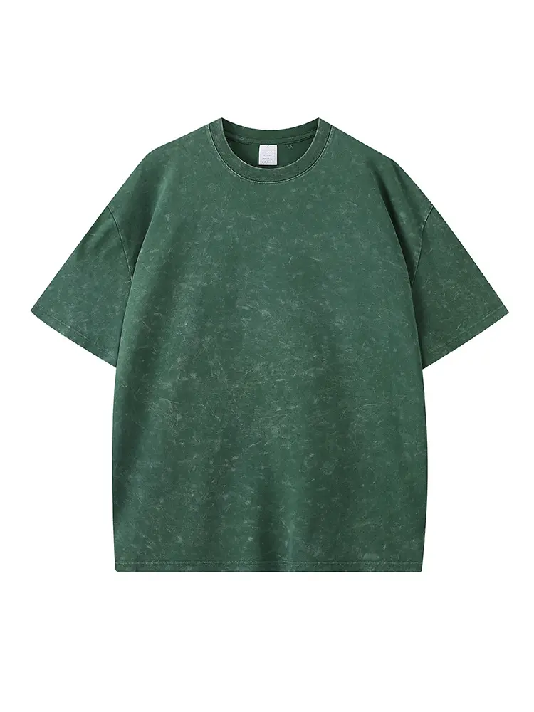 Men's 270g American Heavy Retro Fried Snowflake T-Shirt - Image 20