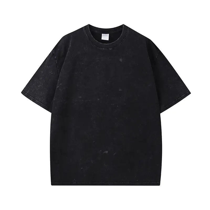 Men's 270g American Heavy Retro Fried Snowflake T-Shirt - Image 15
