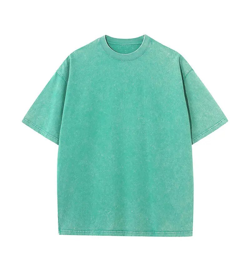 Men's 270g American Heavy Retro Fried Snowflake T-Shirt - Image 3
