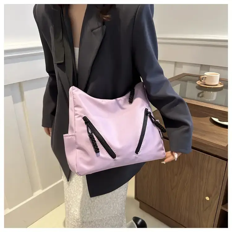 Women's Black Oxford Tote Bag Large Capacity 2024 — feature 11