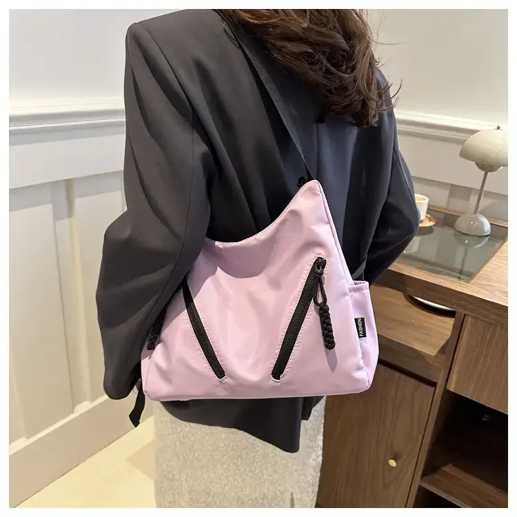 Women's Black Oxford Tote Bag Large Capacity 2024 — feature 12