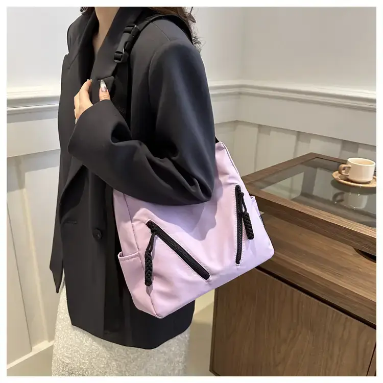 Women's Black Oxford Tote Bag Large Capacity 2024 — feature 13