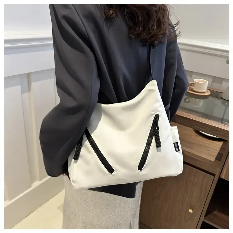 Women's Black Oxford Tote Bag Large Capacity 2024 — feature 8
