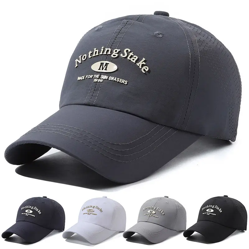 Men Black Mesh Baseball Cap with "Nothing Shake" Logo - Image 5