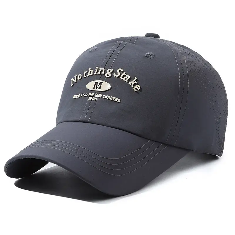 Men Black Mesh Baseball Cap with "Nothing Shake" Logo - Image 2