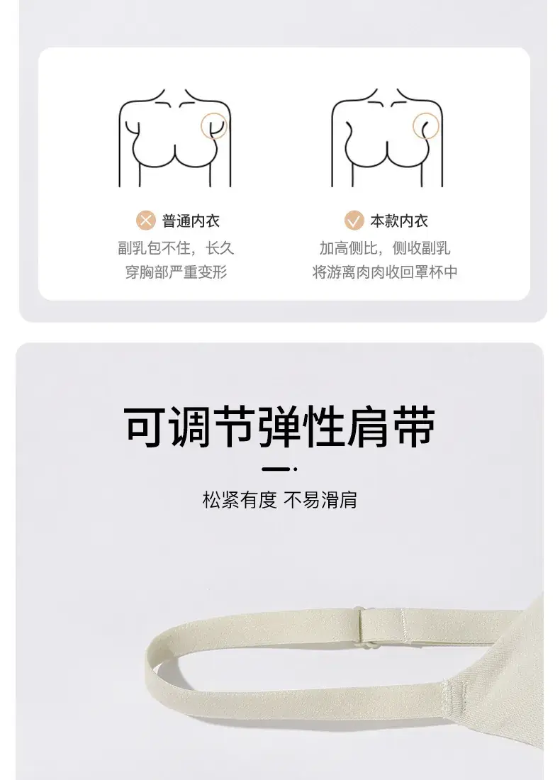 French Triangle Cup Thin Bra Small Chest Breathable Underwear Women's Small and Slim-free Bra Summer Comfortable Sweat Absorbing — feature 15