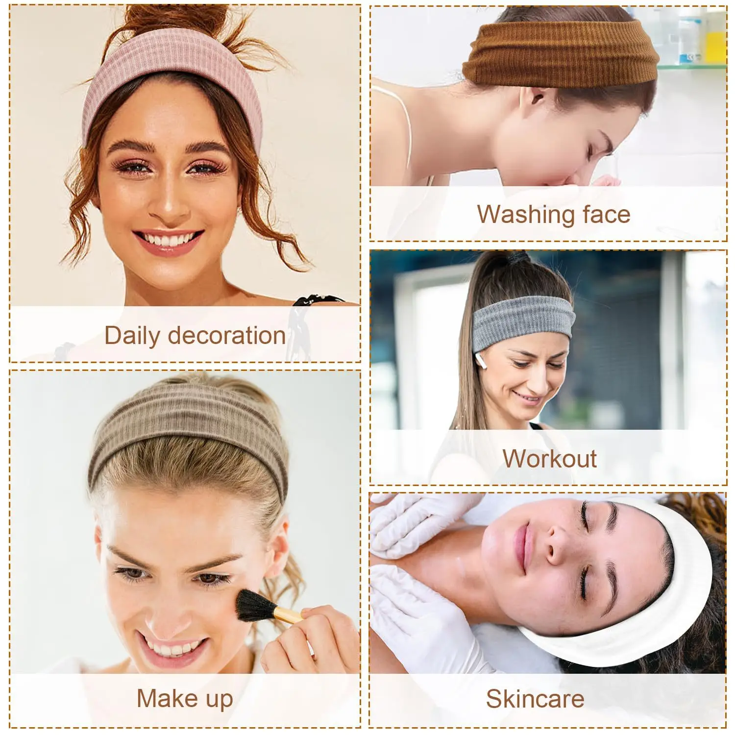 Women's Knitted Hair Band for Face Wash & Yoga Fitness — feature 11