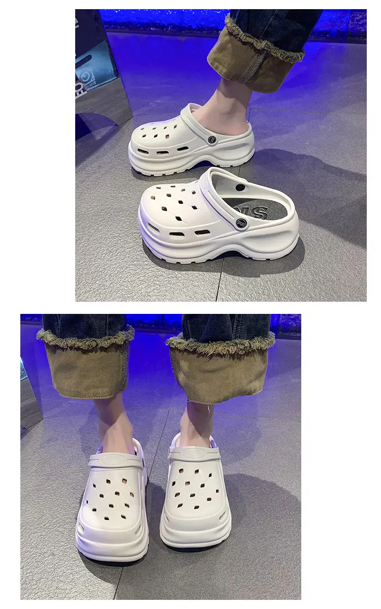 Men's White Thick Foam Flip-Flops Summer 2024 — feature 14