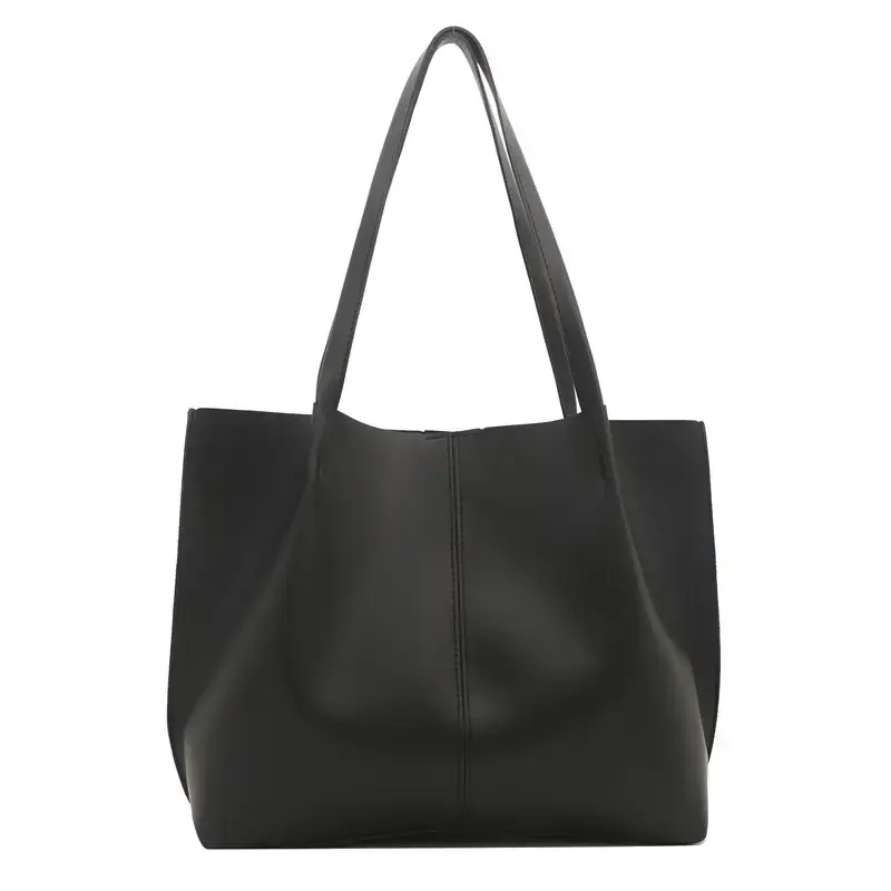 Women's Brown PU Leather Tote Bag 2024 New Fashion - Image 9