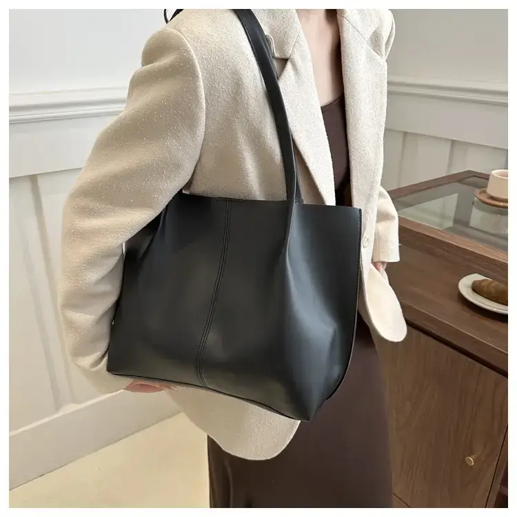 Women's Brown PU Leather Tote Bag 2024 New Fashion β feature 12