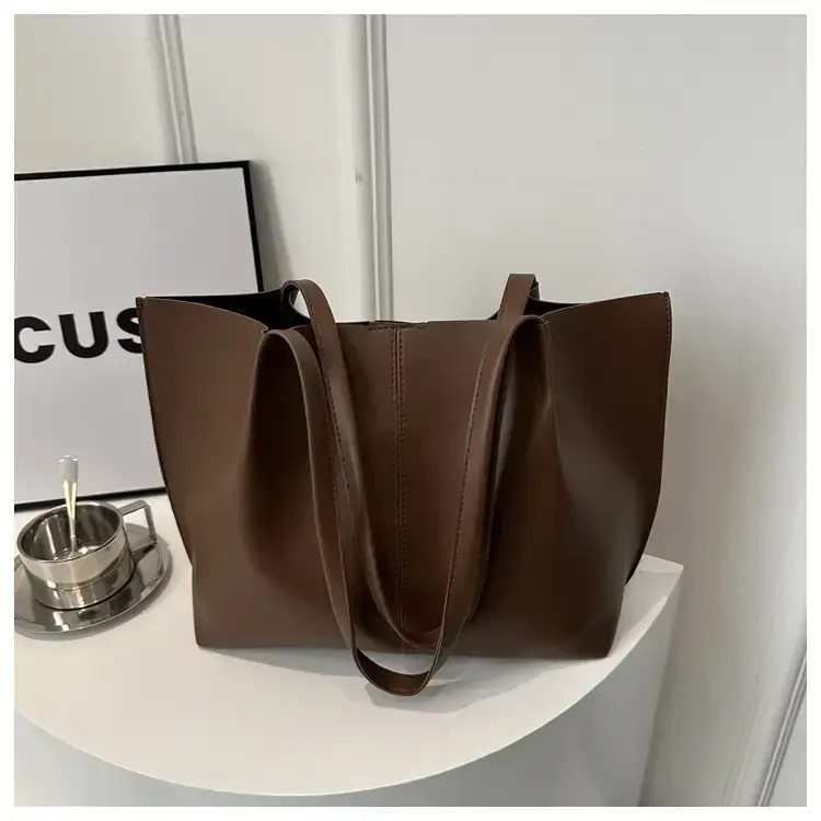 Women's Brown PU Leather Tote Bag 2024 New Fashion β feature 23
