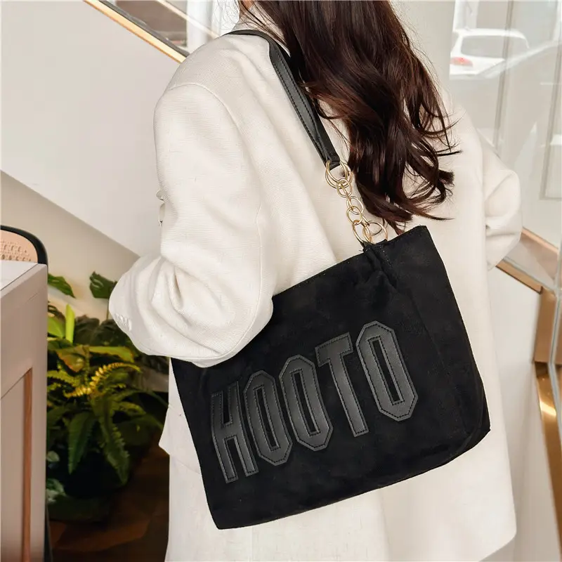 Frosted Deerskin Shoulder Bag Women Large Capacity Vintage Tote - Image 8