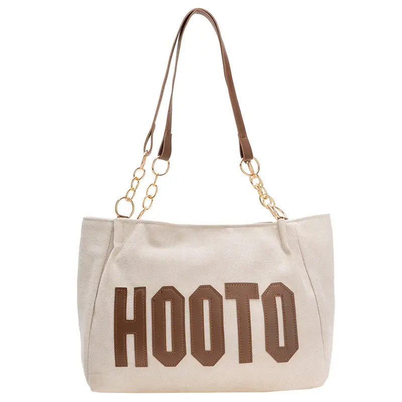 Frosted Deerskin Shoulder Bag Women Large Capacity Vintage Tote - Image 9
