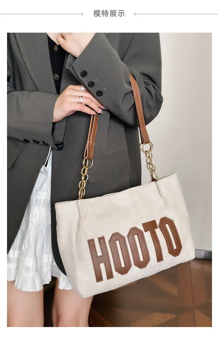 Frosted Deerskin Shoulder Bag Women Large Capacity Vintage Tote — feature 11