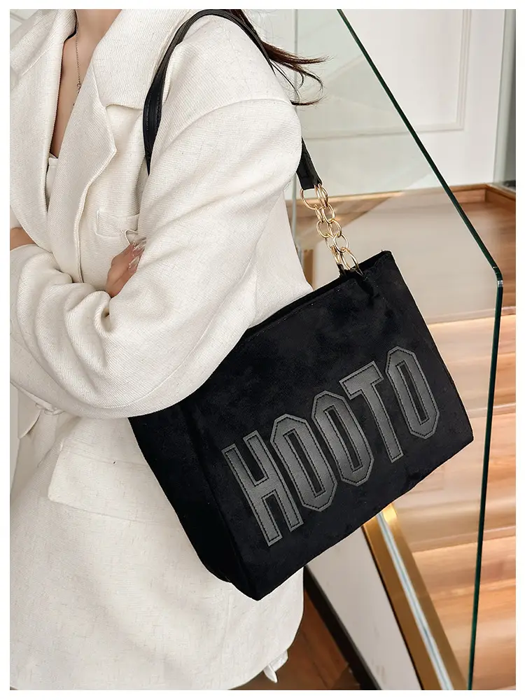 Frosted Deerskin Shoulder Bag Women Large Capacity Vintage Tote — feature 22
