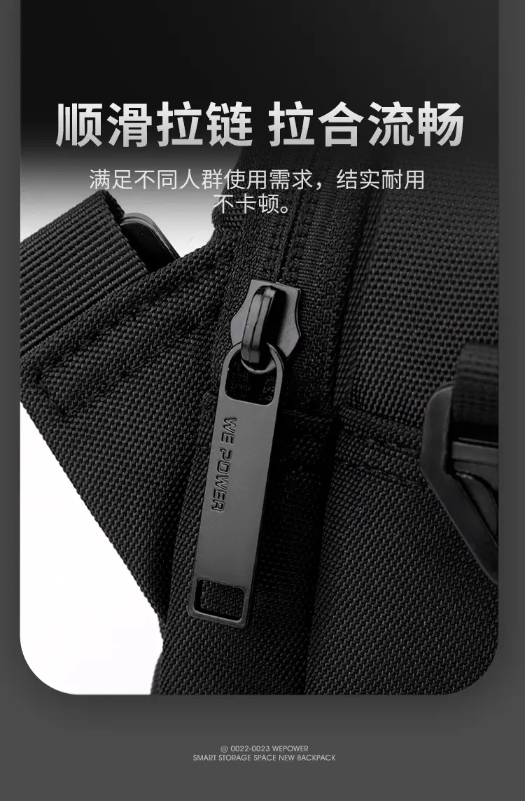 Men's Waterproof Casual Shoulder Bag Black — feature 10