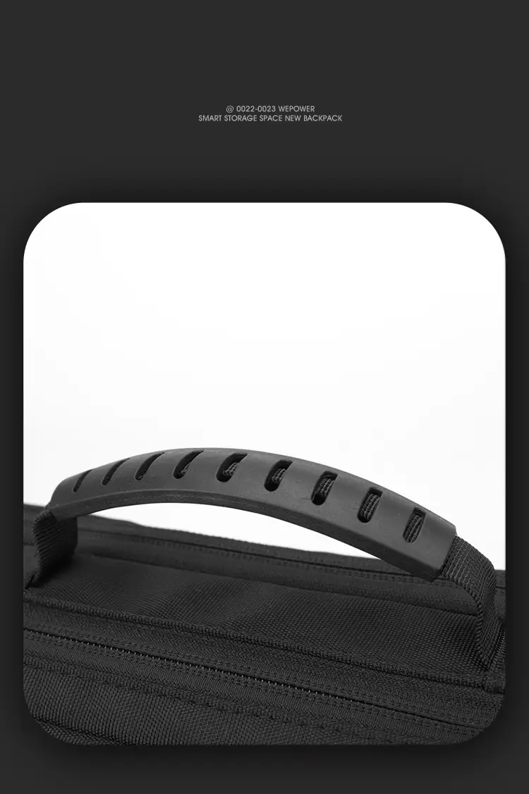 Men's Waterproof Casual Shoulder Bag Black — feature 20