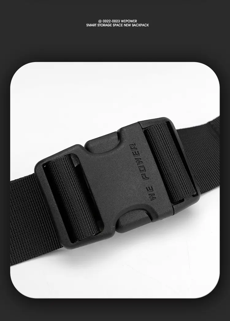 Men's Waterproof Casual Shoulder Bag Black — feature 22