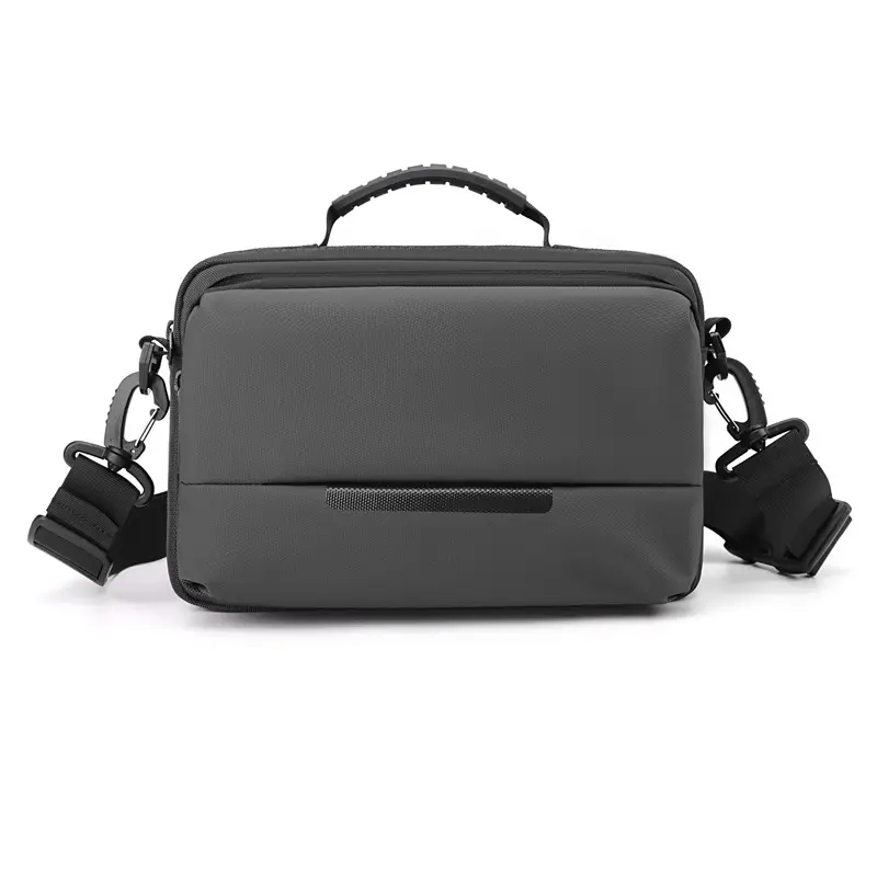 Men's Waterproof Casual Shoulder Bag Black - Image 2