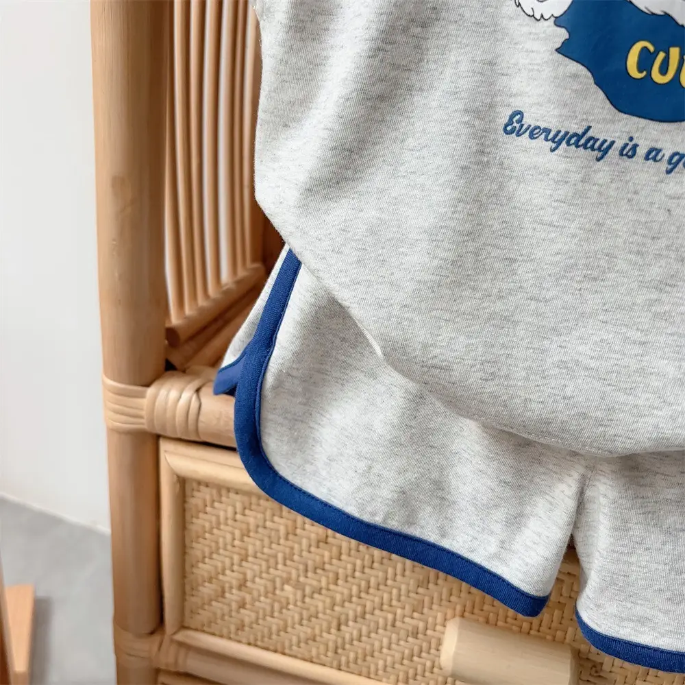 Boys Sleeveless T-Shirt Vest Shorts Set 1-3Yr — feature 12