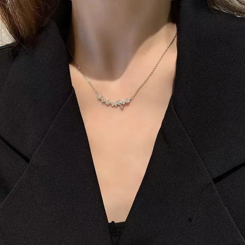 Silver Butterfly Fairy Necklace with Clavicle Chain — feature 15