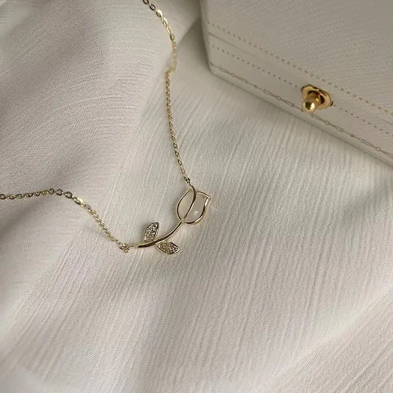 Silver Butterfly Fairy Necklace with Clavicle Chain — feature 17