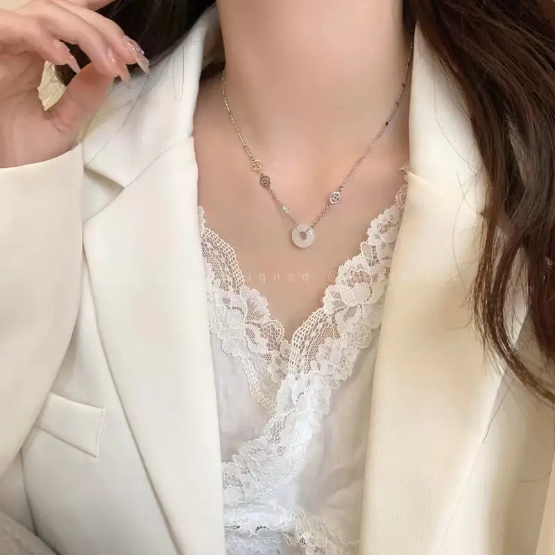Silver Butterfly Fairy Necklace with Clavicle Chain — feature 6