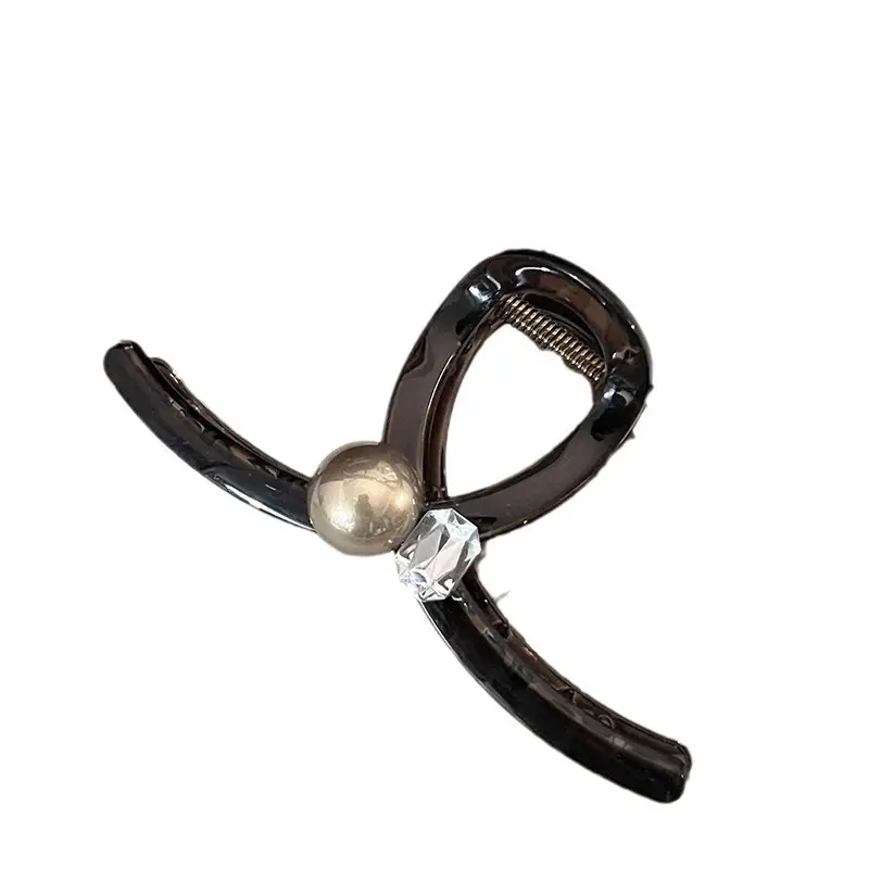 Pearl Rhinestone Hairpin Women's Hair Volume Clip