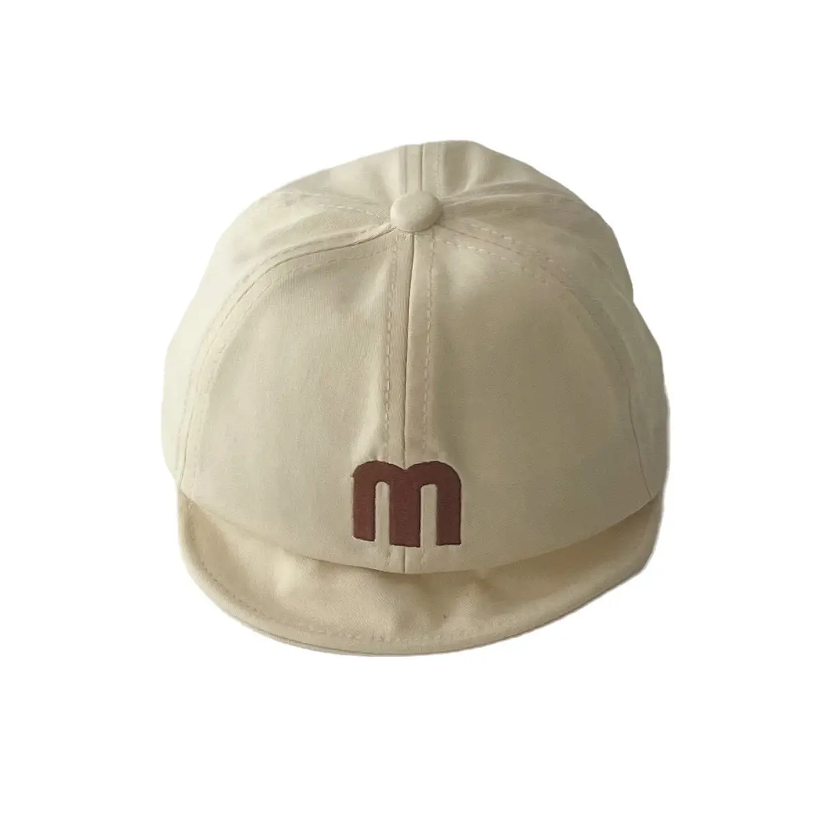 Korean Style Baby Cap with Monogram, Soft Brim, Sunshade - Image 9