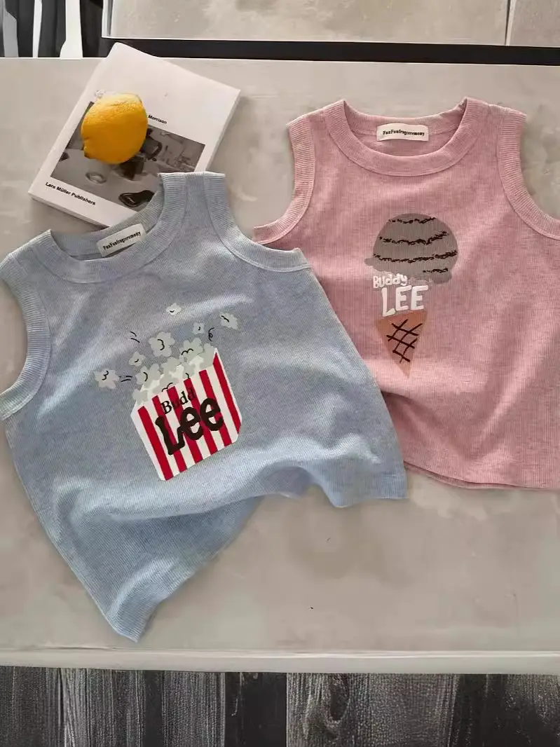 Children's Gray Sleeveless Vest Set for Boys Summer - Image 7