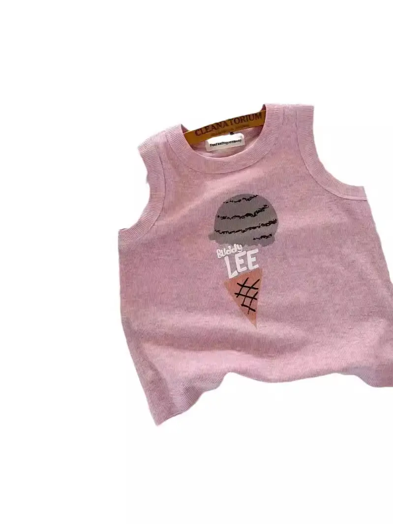 Children's Gray Sleeveless Vest Set for Boys Summer - Image 8