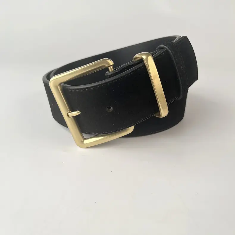 Camel Frosted Leather Women's Belt — feature 11