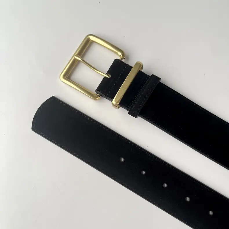 Camel Frosted Leather Women's Belt — feature 5