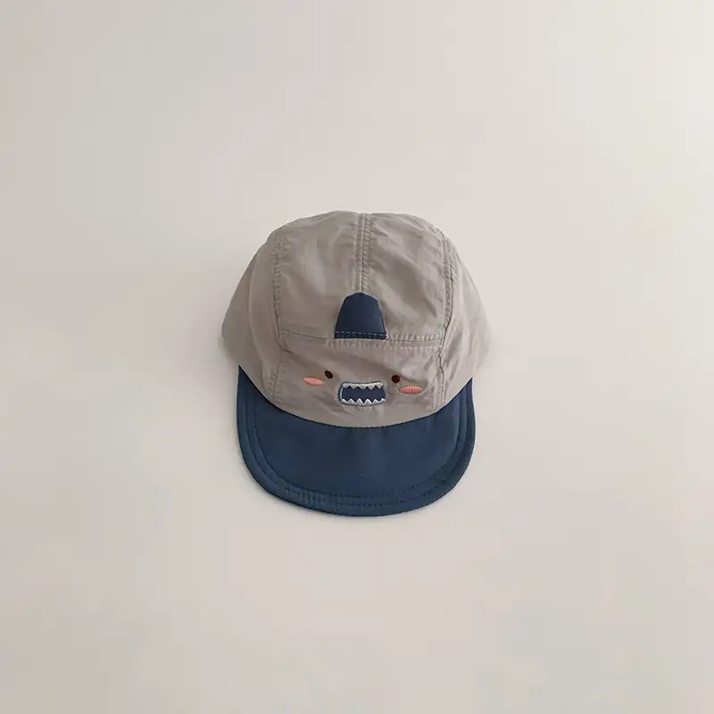 Baby Cartoon Sun Hat with Embroidery & Durable Cap