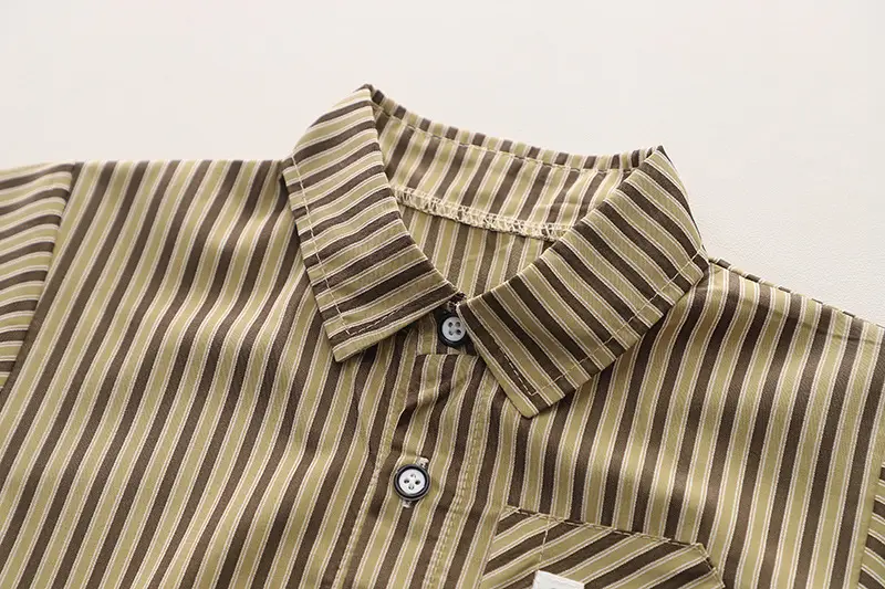 2025 New Kids Cotton Striped 3-Piece Suit — feature 16