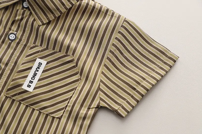 2025 New Kids Cotton Striped 3-Piece Suit — feature 18