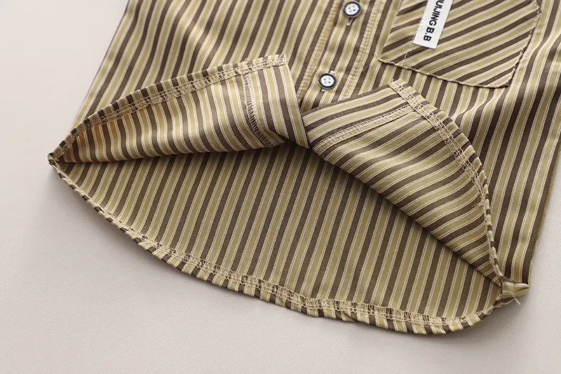 2025 New Kids Cotton Striped 3-Piece Suit — feature 20