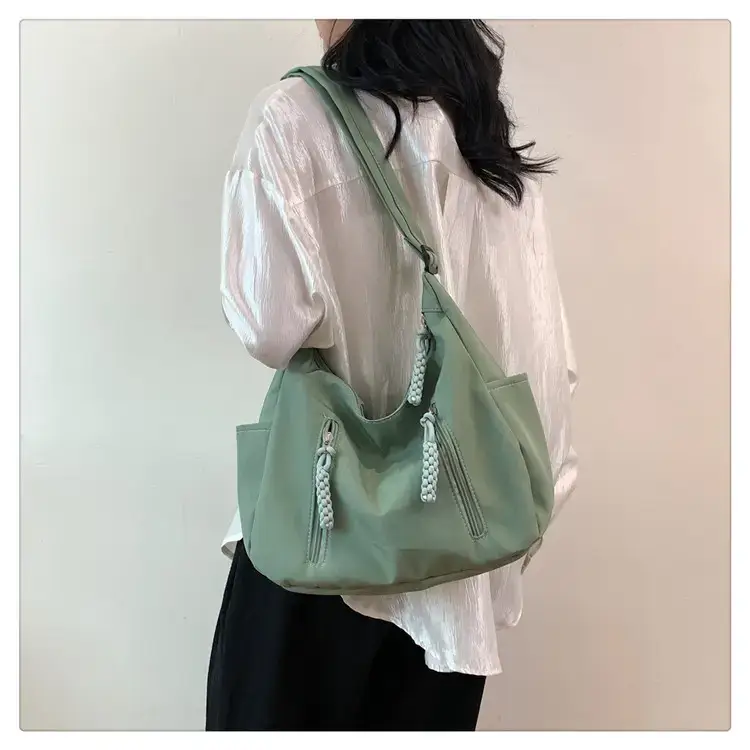 Women's Black Nylon Crossbody Tote Bag Large Capacity 2023 — feature 16