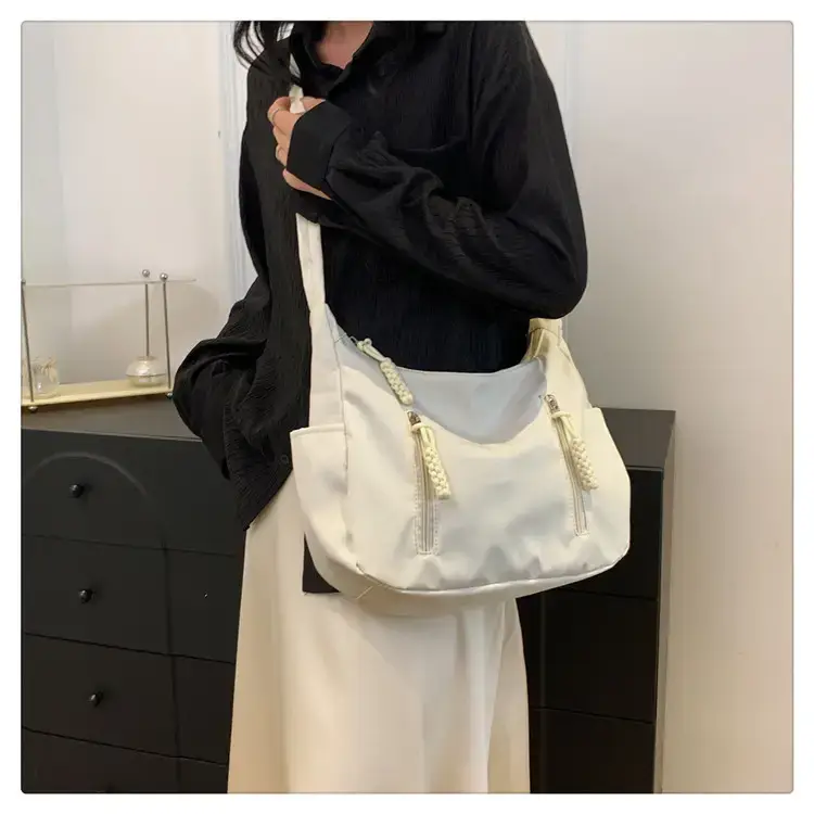 Women's Black Nylon Crossbody Tote Bag Large Capacity 2023 — feature 19