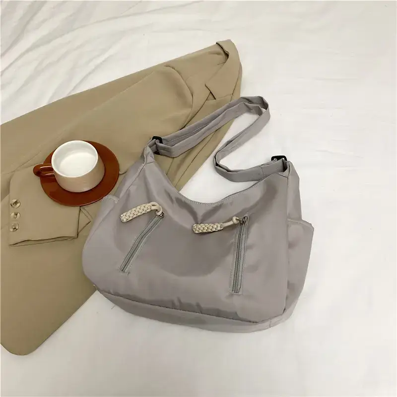Women's Black Nylon Crossbody Tote Bag Large Capacity 2023 - Image 2