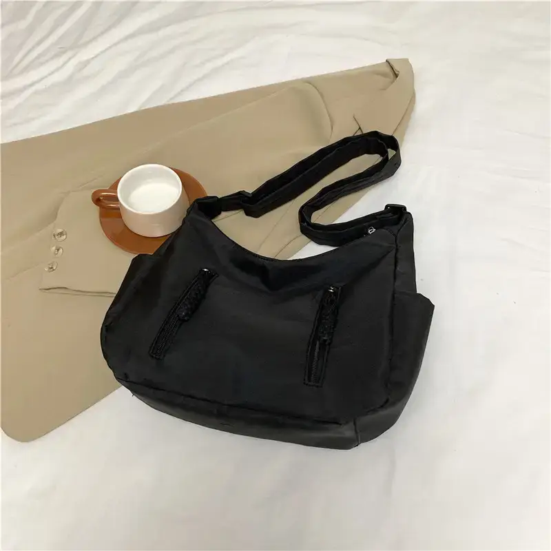 Women's Black Nylon Crossbody Tote Bag Large Capacity 2023 - Image 4