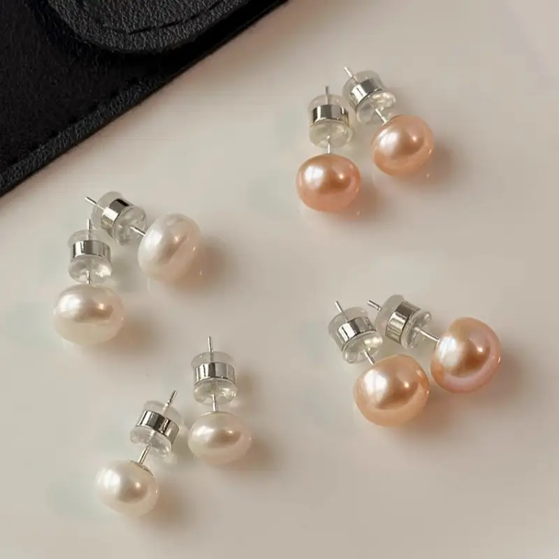S925 Pearl Earrings Women Elegant Light Luxury 2024 - Image 2