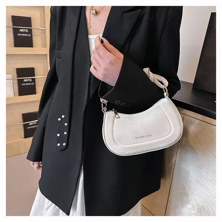 White Small Shoulder Bag for Women 2024 Spring - Image 6