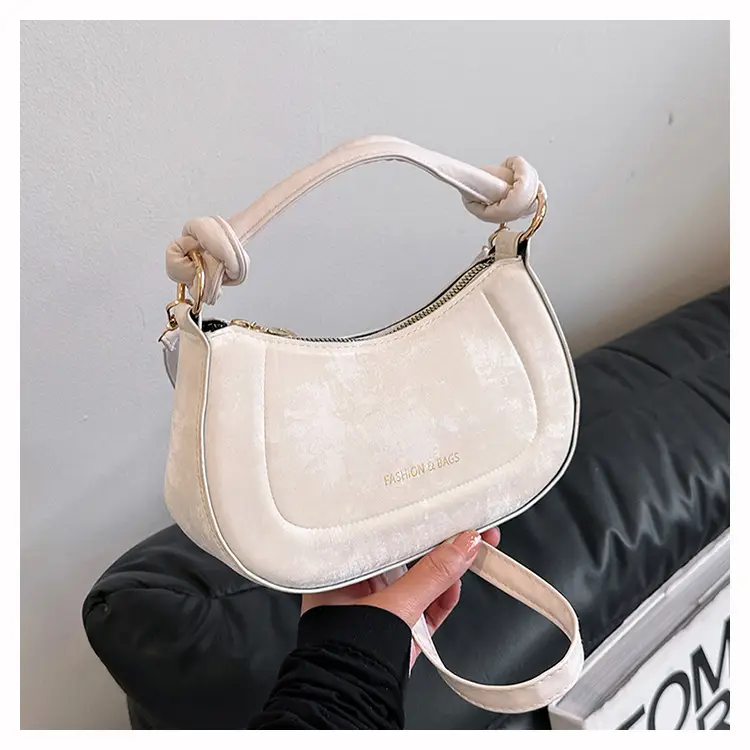 White Small Shoulder Bag for Women 2024 Spring - Image 2