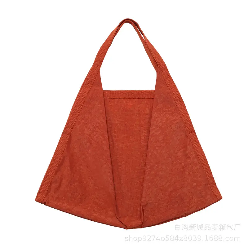 Women Washed Fabric Large Shoulder Bag Blue 2026 - Image 12