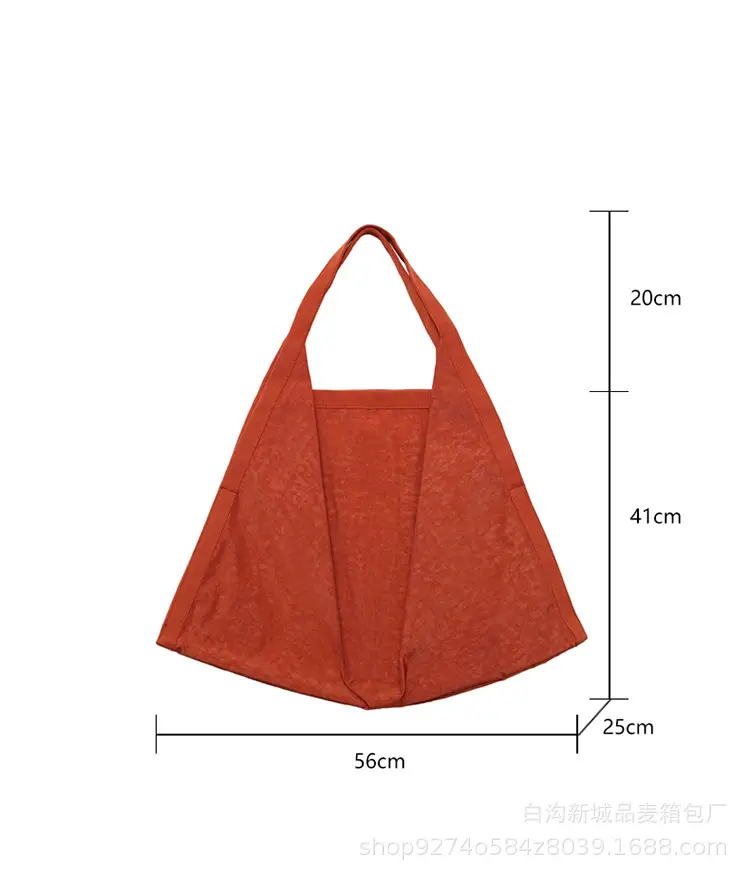 Women Washed Fabric Large Shoulder Bag Blue 2026 — feature 5