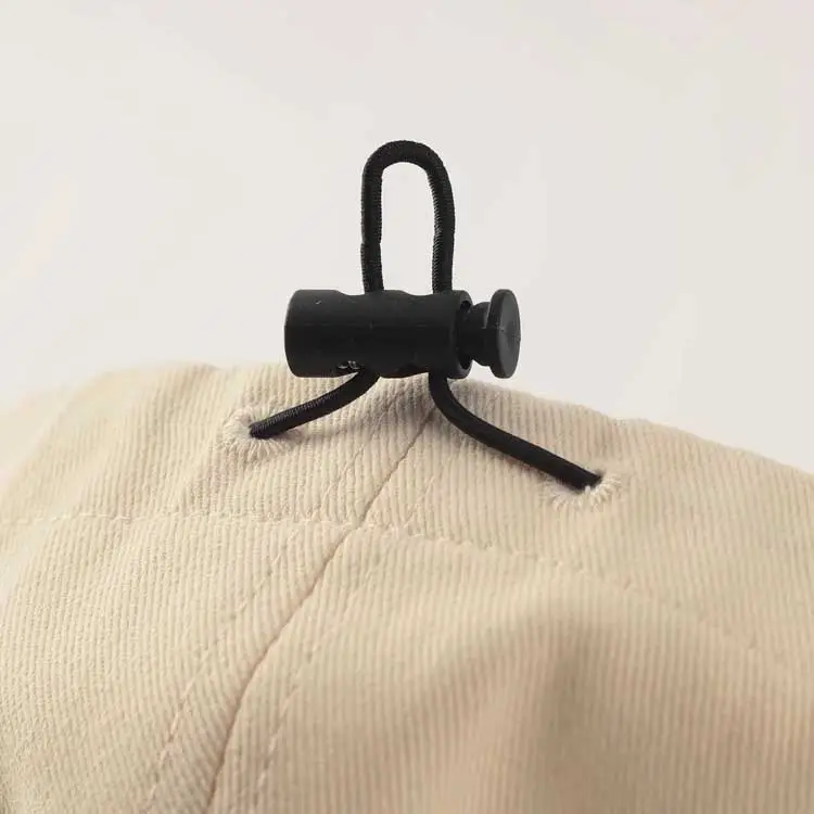 Baby Sun Hat with Cute Fish Design Beige - Image 3
