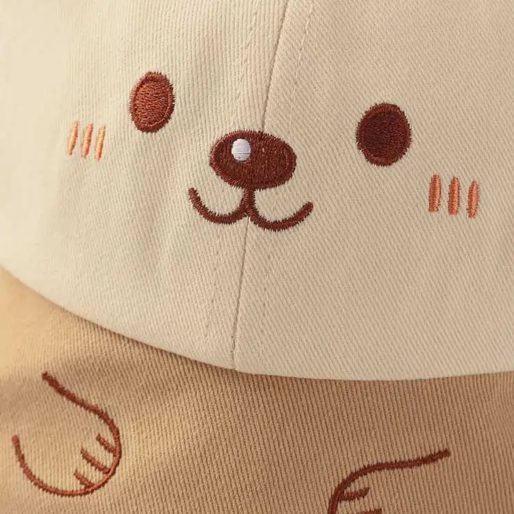 Baby Sun Hat with Cute Fish Design Beige - Image 5