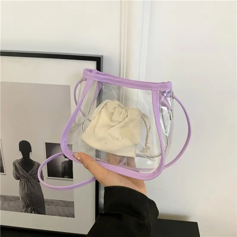 Transparent Jelly Bag for Girls Spring Summer Shoulder Sling - Image 9
