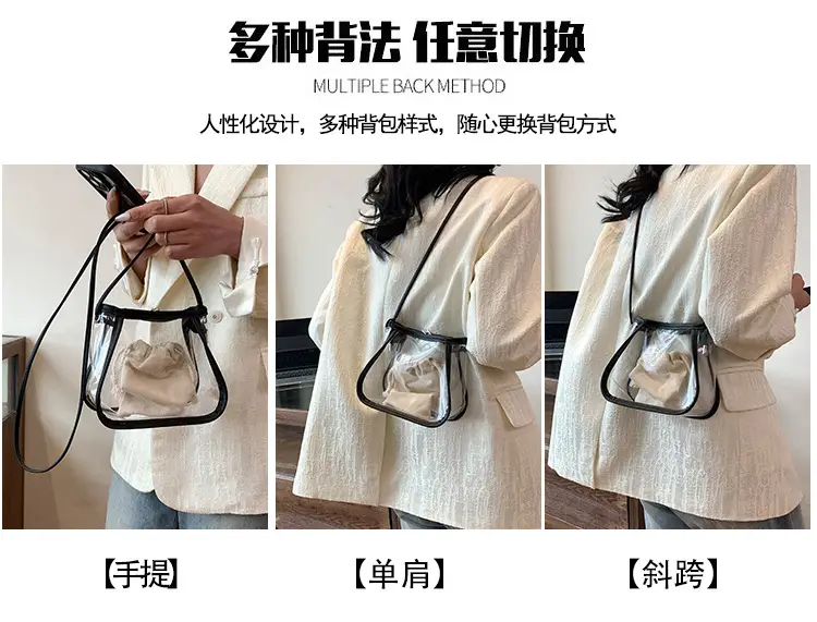 Transparent Jelly Bag for Girls Spring Summer Shoulder Sling — feature 11